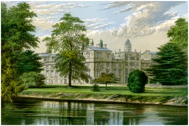 Wilton House, Wiltshire, casa del conte di Pembroke e Montgomery, c1880