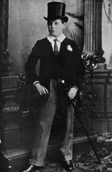 Winston Churchill come studente di Harrow nel 1889, 1945