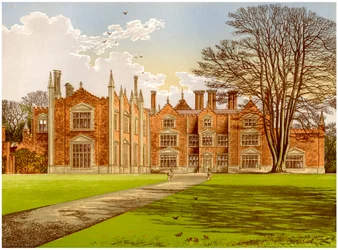 Witchingham Hall, Norfolk, casa del Visconte Canterbury, c1880