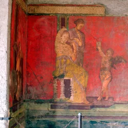 Donna che si fa pettinare da una cameriera, I secolo a.C.
