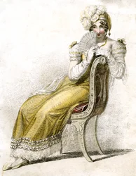 Donna con ventaglio, c1750-1850