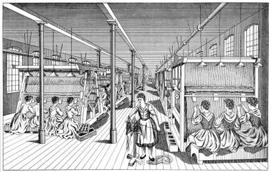 Donne lavoratrici in una fabbrica di tappeti