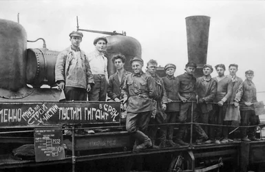 Lavoratori di Magnitogorsk, URSS, 1932