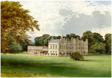 Wycombe Abbey, Buckinghamshire, casa di Lord Carrington, c1880