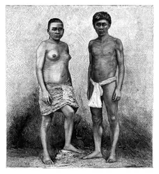Giovani indiani Talamancas, America Centrale, c1890