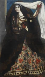 Giovane donna che indossa il chador, ca 1844-1850