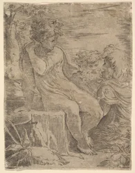Giovane con due vecchi, XVI secolo