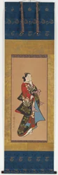 Yujo in piedi, periodo Edo, 1615-1868
