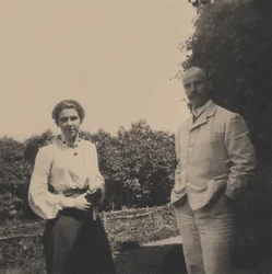 Yuri Alexandrovich Olsufyev 1878-1938 con sua moglie Sophia Vladimirovna, 1900s