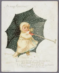 Buon Natale, biglietto di Natale, 1888