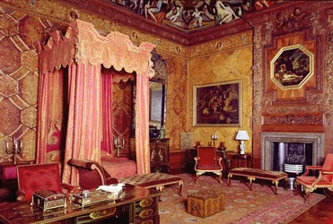 Chatsworth House, Camera di Stato 1687-1707, Derbyshire, UK