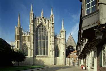 Vista esterna della Cattedrale di York, Yorkshire
