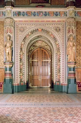 Palazzo del Parlamento, Ingresso alla Sala del Robing, Galleria Reale, c.1841, Sir Charles Barry & Augustus Pugin, Westminster, Londra, UK