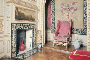 Interno del Queens Closet, Ham House, Surrey