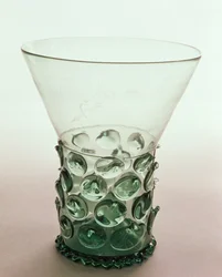 Krautstrunk Waldglas bicchiere, c.1600, incisione datata 1626