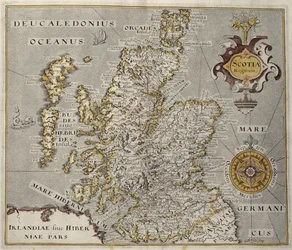 Mappa del Regno di Scozia, XVII secolo Scotia Regnum