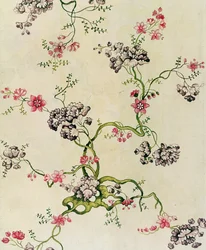 Disegno di seta di Anna Maria Garthwaite, 1740
