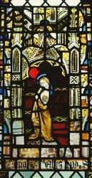 San Giovanni da una finestra della Crocifissione, britannico, 15° secolo