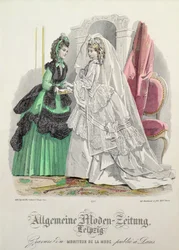 La sposa, mode tedesche da Lipsia da Moniteur de la Mode