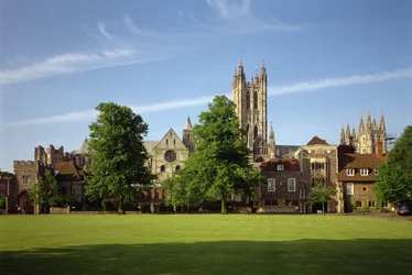 Vista della Cattedrale di Canterbury, Kent