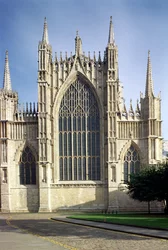 Cattedrale di York, vista della finestra ovest, Scuola Inglese, (15° secolo), Yorkshire, Regno Unito