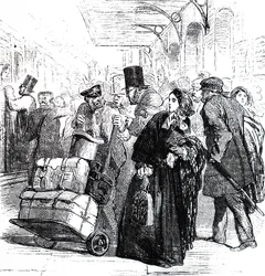 Uno stato caotico della stazione di Birmingham