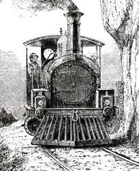 Un freno di guida della locomotiva