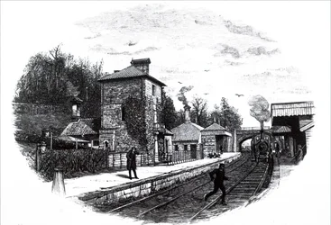 Una vista della stazione ferroviaria di North Staffordshire