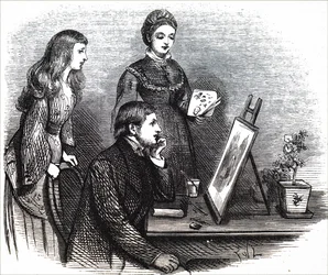 Una giovane artista presenta il suo lavoro