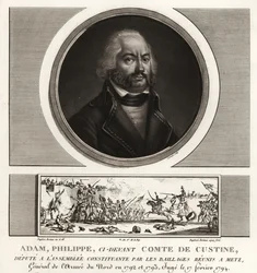 Adam Philippe, Conte di Custine, generale rivoluzionario francese, giustiziato per tradimento 1793