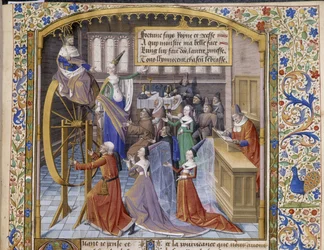Allegoria della Ruota della Fortuna. (dettaglio)