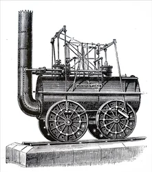 Una locomotiva costruita da George Stephenson