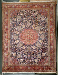 Tappeto di seta antico, Kashmiri