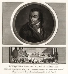 Antoine Quentin Fouquier-Tainville, Pubblico Ministero, Tribunale Rivoluzionario, ghigliottinato 1795