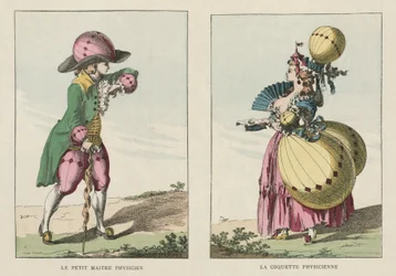 Costumi ispirati ai palloni, fine XVIII secolo