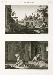 Costruzione e riparazione edile Falegnami e carpentieri, Egitto, c. 1798
