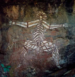 Pittura rupestre, Terra di Arnhem, Territorio del Nord, Australia, cultura aborigena