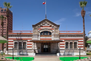 Cile, città di Arica, Casa de la Cultura (Aduana), centro espositivo progettato da Gustave Eiffel