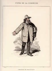 Commune de Paris: costume di ORANER DE Boulevard (24) in "Les Communeux"