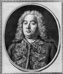 Compositore George Handel, Londra, c.1750