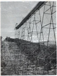 Costruzione del viadotto di Kinzua