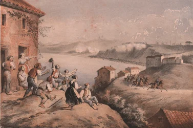 Fuga del Generale Lamoriciere, assedio di Ancona