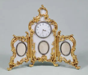 Orologio da scrivania in stile Louis XV di Fabergé