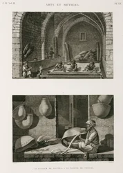 Fabbricazione di tappeti e cesti, Egitto, c. 1798