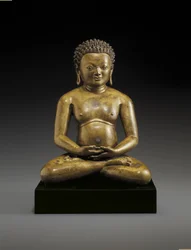 Figura di un yogi seduto, possibilmente Padampa Sangye, XI-XII secolo