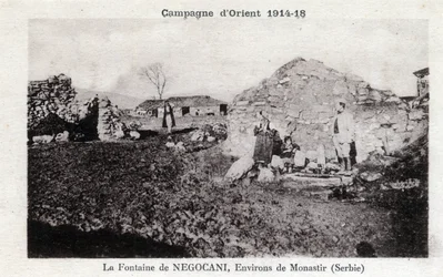 Prima Guerra Mondiale - Campagna Orientale: Fontana di Negocani in Serbia