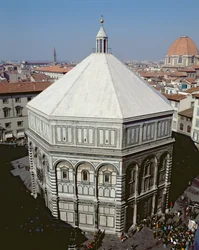 Veduta esterna del Battistero di Firenze