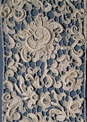 Balza di Merletto a Punto Rialzato, Veneziano, metà XVII secolo