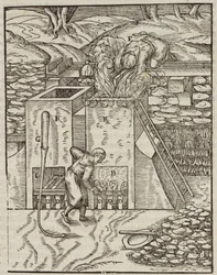 Forno per riscaldare il minerale d