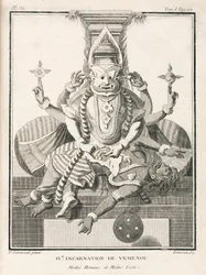 Quarta incarnazione di Vishnu, metà uomo e metà leone